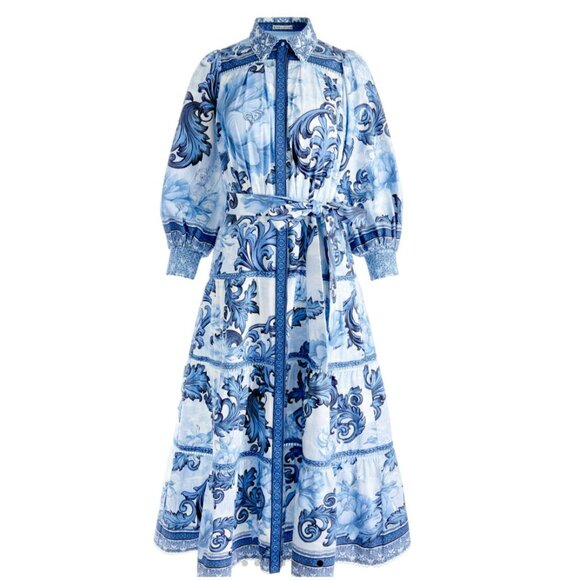 Alice and Olivia Geneva Midi Dress - Picture 2 of 16